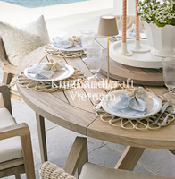 Napperons en rotin faits à la main écologiques pour table à manger | Tapis de table tissés naturels pour décor de cuisine et utilisation au restaurant