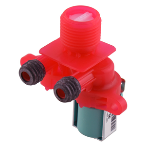 Válvula de Entrada de Agua Eléctrica de Plástico (Lado Caliente) 220V Roja, Duradera, para Lavadora Doméstica, Pieza de Repuesto W11168743 - Product Image 1