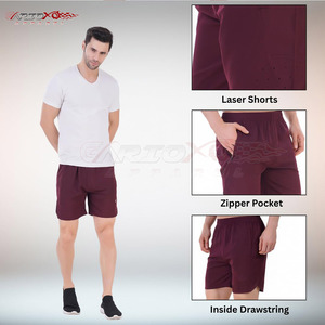 Short de course athlétique pour homme avec cordon de serrage à la taille et doublure en maille pour un confort à séchage rapide pour homme - Product Image 3
