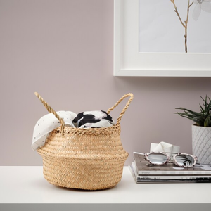 Cestas de almacenamiento de algas marinas hechas a mano ecológicas, diseños personalizados, artesanías decorativas, fibra Natural, Color personalizado - Product Image 6