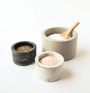 Tazón de azúcar y pimienta de cocina moderna de 2 colores negros, Material de mármol, forma y tamaño personalizados, azucarero de cocina moderno - Product Image 6