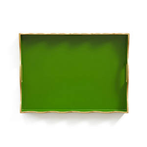 Look élégant meilleur choix finition brillante forme rectangulaire pétoncle laqué à la main plateau de service du Vietnam - Product Image 5