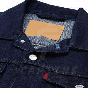 Veste en jean décontracté de couleur unie Vêtements à la mode Veste d'hiver en jean Veste en jean confortable - Product Image 4