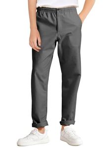 Pantalon cargo homme coupe droite ample style hip-hop avec poches, 100% coton teint en pièce, décontracté élégant et léger - Product Image 1