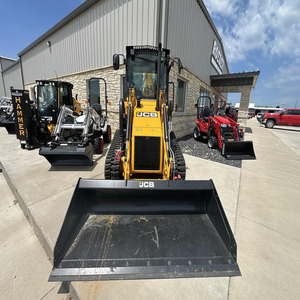 Mini-chargeuse sur chenilles JCB diesel jaune compacte avec attache de godet - Product Image 1