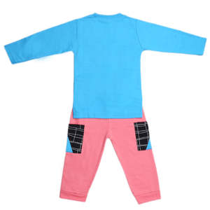 Traje de 2 Piezas de Manga Larga para Niños - Azul - Product Image 4