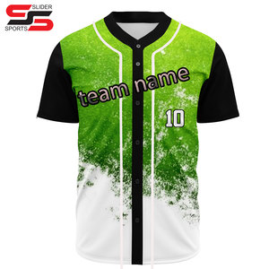 Uniforme unisexe de baseball OEM impression à manches courtes uniforme de baseball maillot de baseball personnalisé - Product Image 5