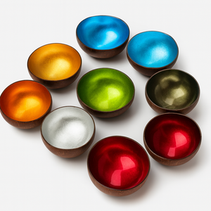 Artisanat Art populaire Laque Bols en noix de coco Vietnam Cadeau écologique Fabricant vietnamien Artisanat vietnamien TL2025 - Product Image 5