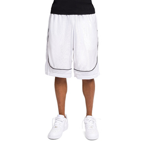 Loose Fit Men's <b>Knee</b> <b>Length</b> <b>Shorts</b> <b>White</b> Color Comfortable Breathable Drawstring Casual Summer Wear <b>Shorts</b> With Custom Logo - Product Image 1