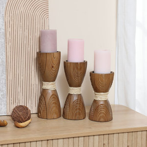 <b>Wall</b> <b>Candle</b> <b>Holder</b> Set of 2 in Black Metal and Wood With Stylish Design Perfect for Elegant <b>Wall</b> Decor - Product Image 6