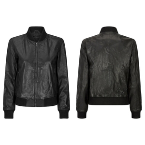 Chaqueta de Motociclista de Piel de Oveja 100% Genuina, Hecha a Medida, de Primera Calidad para Mujer, Ecológica, Resistente al Viento, Elegante y con Calefacción - Product Image 1