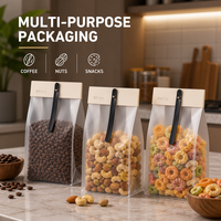 Sacs refermables en Mylar de qualité alimentaire avec logo personnalisé imprimé, pour emballage de snacks, café, aliments pour animaux, avec certification FDA et BRCGS.
