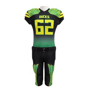 Uniformes de Fútbol Americano Personalizados para Equipos Adultos, Impresión Digital, Liga Profesional, Pantalones Cortos Anti-UV, 100% Poliéster - Product Image 3