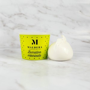 Burrata de fromage bleu frais italien de haute qualité 125g, Burratina sans tête en coupelle pour la vente au détail et la restauration - Product Image 5