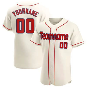 Camisetas de béisbol y softbol de todos los equipos de alta calidad, venta al por mayor, camisetas en blanco por sublimación, conjuntos de uniformes de béisbol de talla grande - Product Image 1