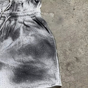 Sudadera con capucha y pantalones cortos de doble cintura para hombre al por mayor 2025 Gsm Heavy Sweatsuit Set para clima de invierno de talla grande 450 - Product Image 2