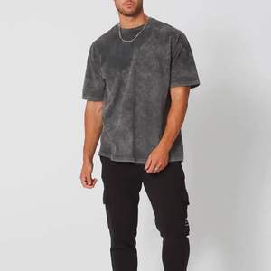 Camiseta Vintage lavada con ácido de gran tamaño para hombre de alta calidad 100% algodón ropa de calle de lujo personalizable esencial - Product Image 5
