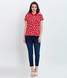 Modern casual <b>polo</b> design lightweight cotton blend neat collar comfortable short sleeves <b>Women</b> <b>Polo</b> <b>Shirts</b> designs <b>Women</b> <b>Polo</b> - Product Image 4