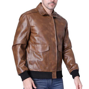 Meilleur style de vêtements de rue de bonne qualité veste en cuir pour hommes nouveauté imperméable veste en cuir lourd pour hommes livraison DDP - Product Image 5