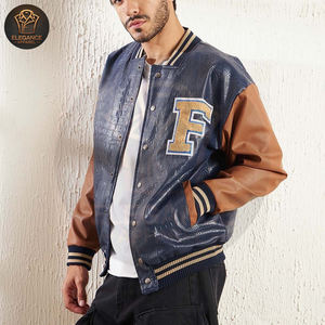 In Different Color <b>Make</b> <b>Your</b> <b>Own</b> Best Supplier OEM ODM Service Adult Winter Wear Custom Printed College Baseball Varsity Jacket - Product Image 2