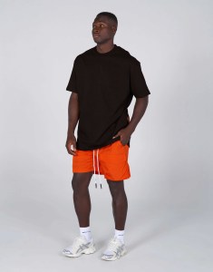 Pantalones Cortos Personalizados para Hombre, Moda Urbana, Camiseta de 5 Pulgadas con Pantalones Cortos a Juego, Pantalones Cortos Casuales de Nailon con Cordón para Hombre - Product Image 4