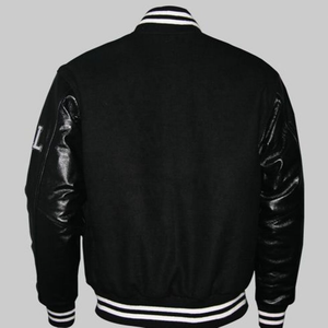 Haute qualité hommes Letterman Varsity veste corps en laine avec manches en cuir véritable élégant CollegeBaseballjacket pour hommes - Product Image 2
