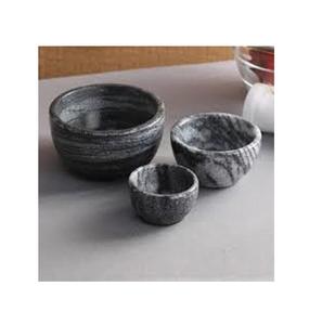 Nouveau lot de 3 bols de service en marbre de couleur noire de haute qualité et matériaux écologiques pour les fêtes à un prix imbattable - Product Image 5