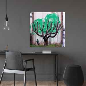 Printed Banksy 'Dead Tree' Canvas: Graffiti Wall Art Decor,WRAPPED CANVAS - Product Image 1