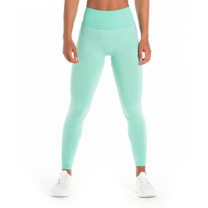 Women Lightweight Fitted Seamless Yoga <b>Leggings</b> High Waist Gym Solid Color Customizable Logo Fitness Wear Casual Wear <b>Leggings</b> - Product Image 1