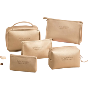 กระเป๋าคล้องมือผู้หญิงแบบเปิดสไตล์เวียดนามมีซิปแบบพรีเมียมหนังเทียมผ้าไหมแบบคล้ายซิปสำหรับการเดินทางและแต่งหน้า - Product Image 6