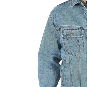 Veste en jean personnalisée pour hommes Veste en jean décontractée pour l'extérieur 100% coton Col rabattu Stone Wash Work Out pour hommes - Product Image 4