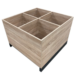 Exhibidores Multi-Compartimento de Madera de Caucho 100% FSC - Product Image 1