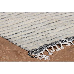 Modern Abstract Design Moroccan Style White Wool/Silk Thick <b>Rug</b> Teens Minimalist Rectangle Pattern Handwoven Home Area <b>Rugs</b> <b>Sets</b> - Product Image 5