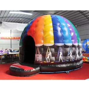 Castillo Inflable Comercial para Discoteca, Casa de Brinco Musical, Brincolín de PVC para Fiestas al Aire Libre, Moonwalk - Product Image 1