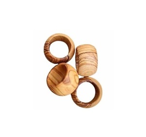Anneaux de serviette de table de mariage meilleur style de décoration de table de fête anneau de serviette en bois et résine porte-tissu meilleure qualité design de luxe - Product Image 5
