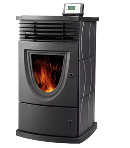 Stufa a Pellet di Legno di Alta Qualità, Autoportante in Alluminio Pressofuso, Design Tradizionale, Durevole e Leggera per Soggiorno - Product Image 1