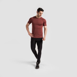 GA Power Tee in Maroon for Gym Workouts Fitness Apparel - Product Image 4
