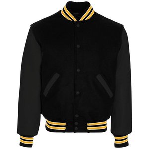 Hommes et femmes Varsity Baseball College Lettermen Retro Bomber Holloway Varsity Wool Jacket Taille 2XL Couleur Oranges - Product Image 3