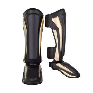 Protector de Espinilla de Cuero de Alta Calidad a Precio Económico, Hecho a Medida, Ligero, para Kick Boxing, Hecho en Pakistán - Product Image 4