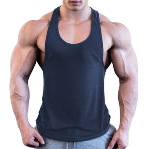 Camiseta Deportiva de Alta Calidad para Hombre, Camiseta sin Mangas para Gimnasio, Logotipo Personalizado, Ajuste Muscular, Chalecos Acanalados, Chaleco Acanalado para Hombre - Product Image 2