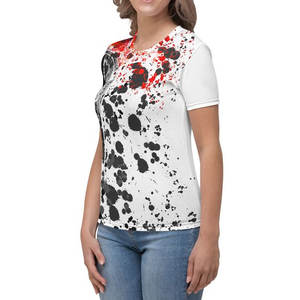 Meilleure vente en gros Prix Custom Made Women Tee Shirt à bas prix T-shirts à manches courtes imprimés par sublimation Respirant - Product Image 1
