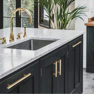 Tirador de puerta de acero y latón de diseño moderno, varios tamaños, acabados, lujo, hogar, oficina, ventana, puerta, Villa, accesorios Premium - Product Image 2