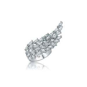 Anello dell'ala dell'angelo d'argento