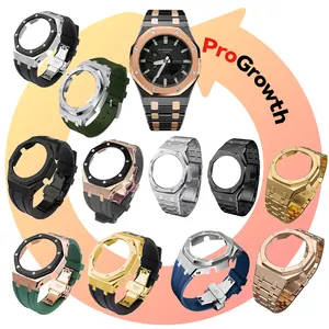 Ga2100 Modifier les accessoires AP Pièces de montre en métal et acier inoxydable Boîtier de montre en silicone forgé 3e génération avec incrustation de diamants