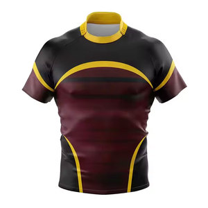 Custom Printed Sports Wears Rugby Jerseys Shirt Uniform Wholesale Sublimated Sportswear Adults Unisex Personalized Team - Product Image 1