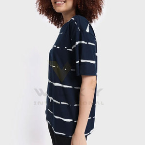 Nuevo diseño de manga corta para mujer, camisetas extragrandes de algodón y poliéster, venta al por mayor, camisetas extragrandes - Product Image 2