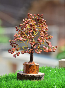 Árbol de piedras preciosas de jaspe rojo natural de la mejor calidad al por mayor artesanías de piedra semipreciosa para curación de Fengshui y atracción de dinero - Product Image 3