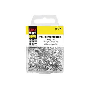 Easy Work 40-Piece Safety <b>Pin</b> Assortment for Needlework 12-Pack Size - Product Image 2