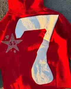 Nueva Sudadera con Pedrería Personalizada para Hombre, Sudadera Gruesa 100% Algodón, Corte y Costura, Sudadera Estampada Extra Grande con Pedrería para Hombre, OEM - Product Image 3