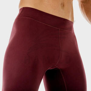 Lo último de 2024, mallas deportivas transpirables de cintura alta para hombre, pantalones de entrenamiento para gimnasio, talla XL, tela de algodón, estampado sólido, ejercicio al aire libre - Product Image 4